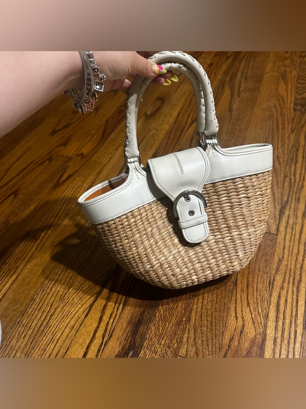 Coach vintage basket bag